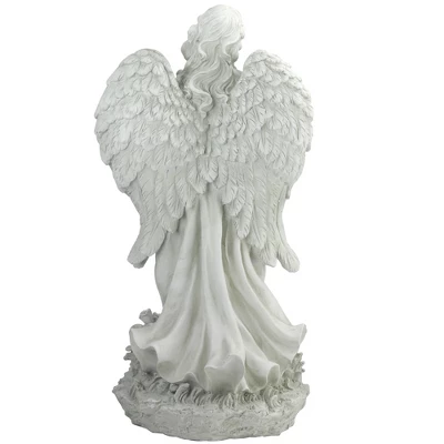 Northlight 24.5" Light Olive Green Praying Angel Decorative Outdoor Garden Statue 7 Northlight 24.5" Light Olive Green Praying Angel Decorative Outdoor Garden Statue - Image 5