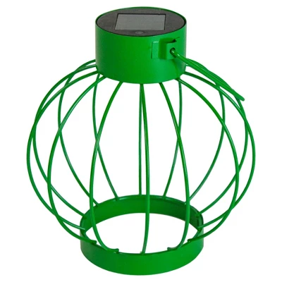 Northlight 6.5" Green Outdoor Hanging LED Solar Lantern With Handle 6 Northlight 6.5" Green Outdoor Hanging LED Solar Lantern With Handle - Image 4