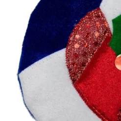 Northlight 24" Large Penguin And Bear Blue Velveteen Christmas Stocking With White Cuff -Northlight GUEST 05ed5fc9 969f 4817 9afb 80b56cadd5ec