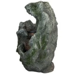 Northlight 32" Lighted Rock Waterfall Outdoor Garden Water Fountain 8 Northlight 32" Lighted Rock Waterfall Outdoor Garden Water Fountain -Northlight GUEST 071cb1f0 fead 4bff 8d38 daeea939404c