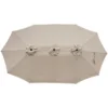Northlight 15' Outdoor Patio Market Umbrella With Hand Crank, Beige -Northlight GUEST 0b033c98 1be8 4a0a bc49 d06ea94279fd
