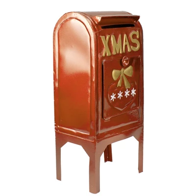 Northlight Metal Mailbox Christmas Decoration - 16" 4 Northlight Metal Mailbox Christmas Decoration - 16" - Image 2