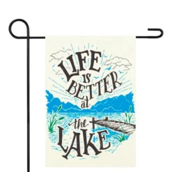 Northlight Life Is Better At The Lake Outdoor Garden Flag 12.5" X 18"