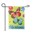 Northlight Welcome Butterflies Outdoor Floral Garden Flag 12.5" X 18" -Northlight GUEST 11f8170a efcf 4949 830f e936af109995