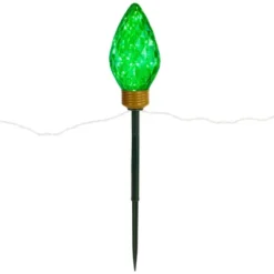Northlight LED Lighted C9 Style Christmas Pathway Lawn Stakes - 8 Ft - Multi - 5-Count -Northlight GUEST 126bc021 63c2 4a43 8480 a431d7da7de1