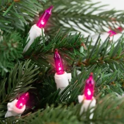 Northlight Mini Incandescent Christmas Lights - Pink - 20.25' White Wire - 100ct -Northlight GUEST 12876c83 a9dc 41a8 940f 48b0fb367daf