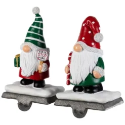 Northlight Santa Gnomes Christmas Stocking Holders - 6.25" - Set Of 2 10 Northlight Santa Gnomes Christmas Stocking Holders - 6.25" - Set Of 2 -Northlight GUEST 129ef8a2 b612 4dc6 9d40 b1bece9ddb8b