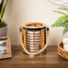 Northlight Rattan Glass Candle Lantern With Jute Handle - 7.5" 1 Northlight Rattan Glass Candle Lantern With Jute Handle - 7.5" -Northlight GUEST 153f18a8 a9e8 4639 baca 159f74438bb8