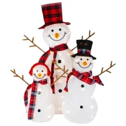 Northlight Lighted Tinsel Snowmen Family Christmas Outdoor Decorations - Clear Lights - Set Of 3 11 Northlight Lighted Tinsel Snowmen Family Christmas Outdoor Decorations - Clear Lights - Set Of 3 -Northlight GUEST 1822e551 f1c5 4f79 a8aa 66a32d1f56bf