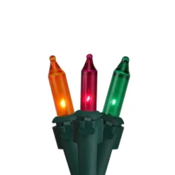 Northlight Christmas Mini Light Set - Multi-Color - 10' Green Wire - 50ct