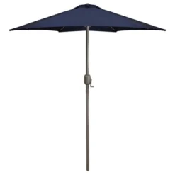 Northlight 7.5ft Outdoor Patio Market Umbrella With Hand Crank, Midnight Blue -Northlight GUEST 1cbc3045 28af 4a13 be94 b9417a0f65b0