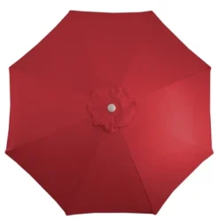 Northlight 9ft Outdoor Patio Market Umbrella With Hand Crank And Tilt, Red -Northlight GUEST 1ccfc0e5 9bb2 478f 9ff6 eb9efb2ece86