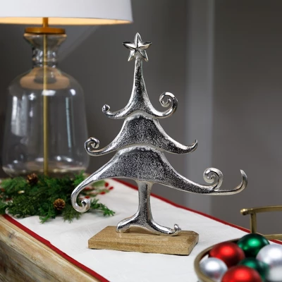 Northlight Swirling Metal Tree Christmas Decoration - 13.5" 3 Northlight Swirling Metal Tree Christmas Decoration - 13.5"
