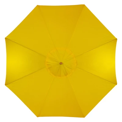 Northlight 8.5ft Outdoor Patio Market Umbrella With Wooden Pole, Yellow 4 Northlight 8.5ft Outdoor Patio Market Umbrella With Wooden Pole, Yellow - Image 2
