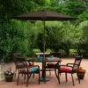 Northlight 9' Octagon Outdoor Patio Market Umbrella With Hand Crank And Tilt - Brown/Black -Northlight GUEST 1e117741 5b6a 4a9c b95c e60b55e9c1bc