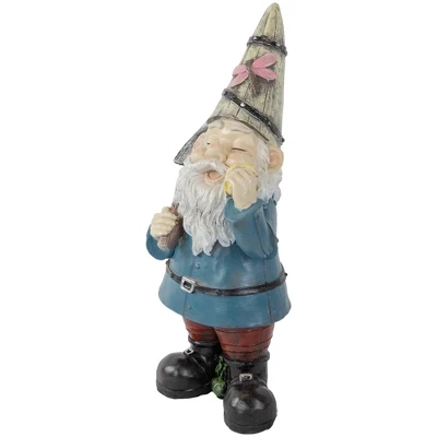Northlight 15.25" Gnome With Shovel Outdoor Garden Statue 4 Northlight 15.25" Gnome With Shovel Outdoor Garden Statue - Image 2