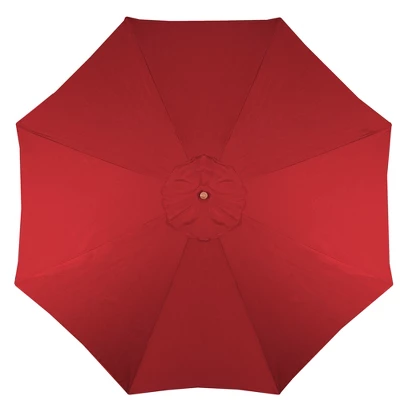 Northlight 8.5ft Outdoor Patio Market Umbrella With Wooden Pole, Red 4 Northlight 8.5ft Outdoor Patio Market Umbrella With Wooden Pole, Red - Image 2