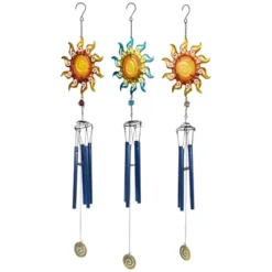 Northlight Shining Suns Outdoor Garden Windchimes - 31.5" - Set Of 3 11 Northlight Shining Suns Outdoor Garden Windchimes - 31.5" - Set Of 3 -Northlight GUEST 22024cc9 0163 4c07 8d73 67fc212bc3c5