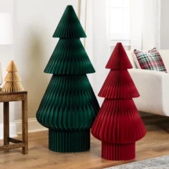 Northlight Tall Accordion Honeycomb Foldable Paper Christmas Tree - 4' - Dark Green 9 Northlight Tall Accordion Honeycomb Foldable Paper Christmas Tree - 4' - Dark Green -Northlight GUEST 25990a0d 6104 4d98 9f8d ae2a4ebd11bf