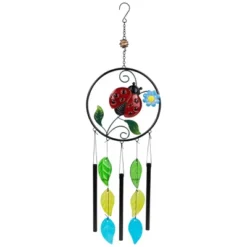 Northlight Ladybug Dreamcatcher Outdoor Garden Windchime - 27.5" -Northlight GUEST 25ce9dce 372d 401a 801f 5bd9cddbba2f