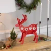 Northlight Reindeer Cut-Out Ornament Holder Christmas Decoration - 13.25" - Red And White -Northlight GUEST 2bb44f2d 5a32 4088 b4f7 ab0240548618