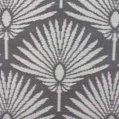 Northlight 4' X 6' Gray And White Fan Leaf Rectangular Outdoor Area Rug -Northlight GUEST 2c090691 a89a 4cb8 94f8 f2260e3fb3dd