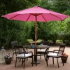 Northlight Outdoor Patio Market Umbrella With Wooden Pole - 8.5' - Pink 1 Northlight Outdoor Patio Market Umbrella With Wooden Pole - 8.5' - Pink -Northlight GUEST 2d69f6a9 8ae6 460f 8740 fc9bcd14d700