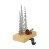 Northlight Galvanized Christmas Trees With Wooden Base Stocking Holder - 8.5" 2 Northlight Galvanized Christmas Trees With Wooden Base Stocking Holder - 8.5" -Northlight GUEST 2f9edc54 0526 437f 869d 4e4df61b93ac