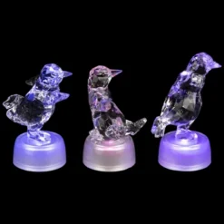 Northlight LED Lighted Color Changing Penguin Acrylic Christmas Decorations - 4" - Set Of 3 -Northlight GUEST 309bbbca 63f7 4cf8 ac44 e86e81847995