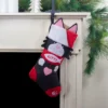 Northlight 19.5" Black And Red Embroidered Kitty Cat Christmas Stocking -Northlight GUEST 31f7ea21 2d2f 49b4 bb42 d6885d47de69