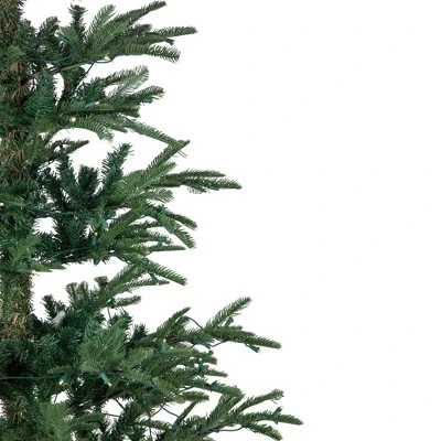 Northlight Real Touch™️ Pre-Lit Pencil Nordmann Fir Artificial Christmas Tree - 6.5' - Warm Clear LED Lights 4 Northlight Real Touch™️ Pre-Lit Pencil Nordmann Fir Artificial Christmas Tree - 6.5' - Warm Clear LED Lights - Image 2