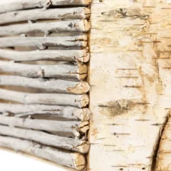 Northlight Wooden Log And Twig Flower Box Planters - 11.75" - Set Of 2 -Northlight GUEST 36f6737a 98f2 404c b777 33bdcd74d4cf