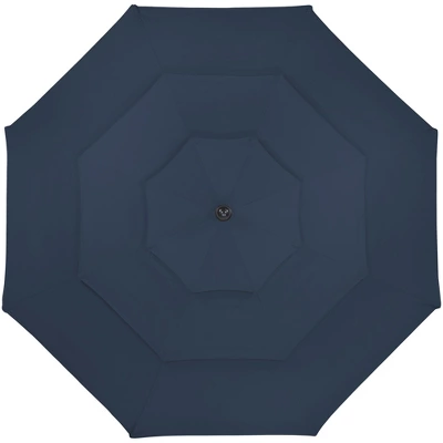 Northlight 9.75ft Outdoor Patio Market Umbrella With Hand Crank And Tilt, Navy Blue 4 Northlight 9.75ft Outdoor Patio Market Umbrella With Hand Crank And Tilt, Navy Blue - Image 2