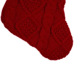 Northlight Cable Knit With Faux Fur Cuff Christmas Stocking - 20.5" - Red And White 8 Northlight Cable Knit With Faux Fur Cuff Christmas Stocking - 20.5" - Red And White -Northlight GUEST 387f07e1 e735 45d9 acd3 0ff964b497cd