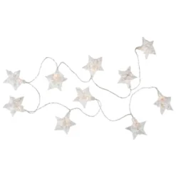 Northlight 10 B/O LED Warm White Clear Star And Yarn Christmas Lights - 4.5' Clear Wire 9 Northlight 10 B/O LED Warm White Clear Star And Yarn Christmas Lights - 4.5' Clear Wire -Northlight GUEST 38a054dc ce28 4476 9042 8122f433f33b