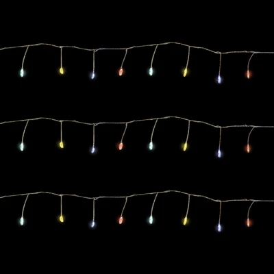 Northlight LED Fairy Water Droplet Christmas String Lights - MultiColor - 6' Silver Wire - 40ct 5 Northlight LED Fairy Water Droplet Christmas String Lights - MultiColor - 6' Silver Wire - 40ct - Image 3
