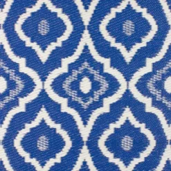 Northlight 4' X 6' Blue And White Geometric Rectangular Outdoor Area Rug -Northlight GUEST 3a62e7a7 fa75 430a b67b 478cb8a344d6