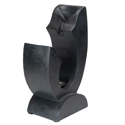 Northlight 13.75" Black Small Modern Outdoor Garden Water Fountain 4 Northlight 13.75" Black Small Modern Outdoor Garden Water Fountain - Image 2