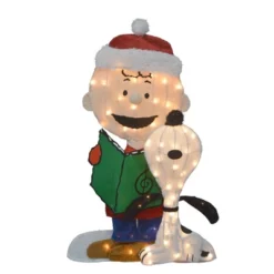 Northlight 29 Northlight LED Lighted Peanuts Charlie Brown And Snoopy Caroling Outdoor Christmas Decoration - 32"