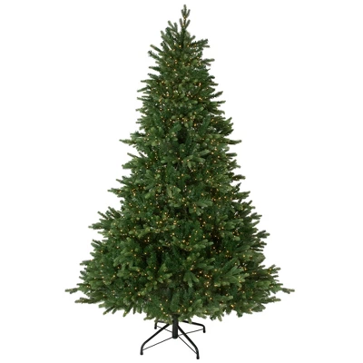 Northlight Real Touch™️ Pre-Lit Full Riverton Fir Artificial Christmas Tree - 7.5' - Candlelight Clear LED Lights 3 Northlight Real Touch™️ Pre-Lit Full Riverton Fir Artificial Christmas Tree - 7.5' - Candlelight Clear LED Lights