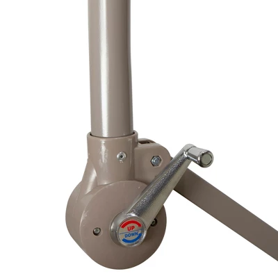 Northlight 10ft Offset Outdoor Patio Umbrella With Hand Crank, Purple 4 Northlight 10ft Offset Outdoor Patio Umbrella With Hand Crank, Purple - Image 2