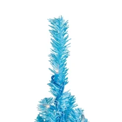 Northlight Pre-Lit Medium Artificial Pine Christmas Tree - 4' - Sky Blue - Clear Lights -Northlight GUEST 4256d9b0 c6c2 4192 acf8 3eeb1cf5b9d0