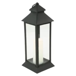 Northlight 15" LED Battery Operated Black Lantern With Flameless Candle 9 Northlight 15" LED Battery Operated Black Lantern With Flameless Candle -Northlight GUEST 42a78e5d 017c 4832 a806 8b42d9e1851e