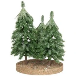 Northlight Icy Downswept Pine Trio Of Trees Christmas Decoration - 8" - Unlit -Northlight GUEST 42bed896 ac3e 463b a49c f0c9d76fcd05
