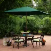 Northlight 10' Octagon Outdoor Patio Market Umbrella With Hand Crank - Green
