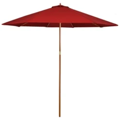Northlight 8.5ft Outdoor Patio Market Umbrella With Wooden Pole, Red 9 Northlight 8.5ft Outdoor Patio Market Umbrella With Wooden Pole, Red -Northlight GUEST 436cd2d9 d8c1 4497 b4e1 2c6fd286af9f