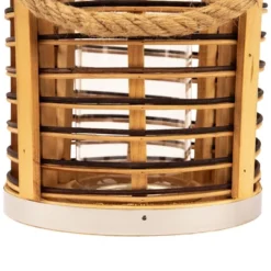 Northlight Rattan Glass Candle Lantern With Jute Handle - 11.5" 20 Northlight Rattan Glass Candle Lantern With Jute Handle - 11.5" -Northlight GUEST 46c8fd7a e0fa 4eba b4ec 058ff028ffc2
