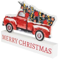 Northlight Pickup Truck Merry Christmas Wooden Decoration - 9" 9 Northlight Pickup Truck Merry Christmas Wooden Decoration - 9" -Northlight GUEST 4af1d771 6132 4b3a a7a3 39fbb557c0e0