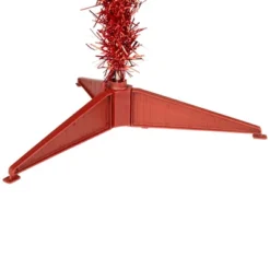 Northlight Pre-Lit Artificial Tinsel Christmas Tree - 3' - Red - Clear Lights -Northlight GUEST 4be72dc2 8345 4e3a 95b5 5155d56b051f