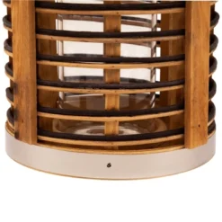 Northlight Rattan Glass Candle Lantern With Jute Handle - 7.5" 20 Northlight Rattan Glass Candle Lantern With Jute Handle - 7.5" -Northlight GUEST 4f18ba66 18e9 460e a741 40d436b728ee